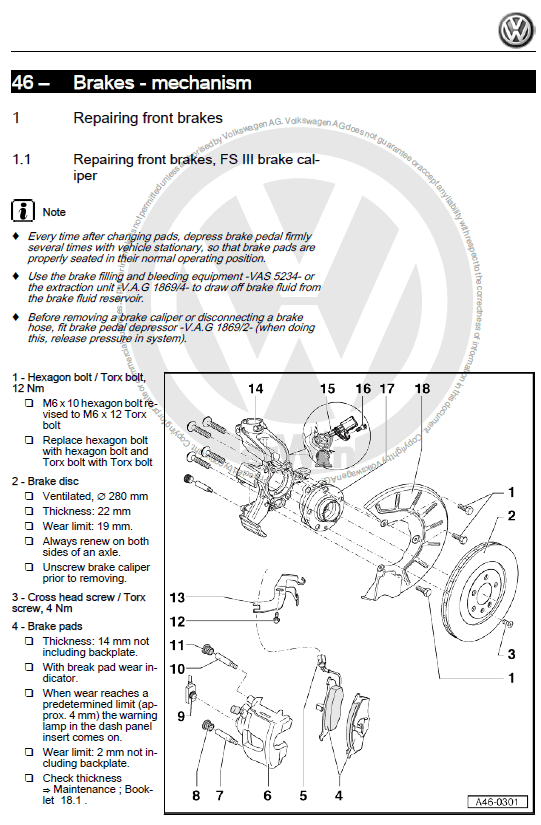 Volkswagen Golf 6 VI 2009-2013 factory repair manual