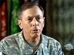 Army Gen. David Petraeus talks with _CBS Evening News_ Anchor Katie Couric in an interview broadcast Aug. 20, 2010.