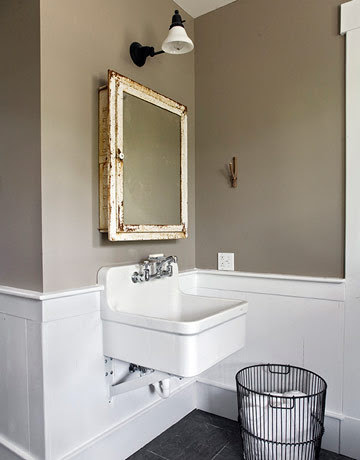 Taupe Paint - Contemporary - bathroom - Apartment Therapy