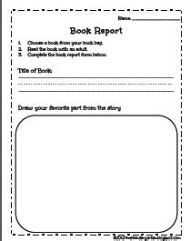 Often, when we think of writing book reports, . kindergarten book reports time 4 kindergarten