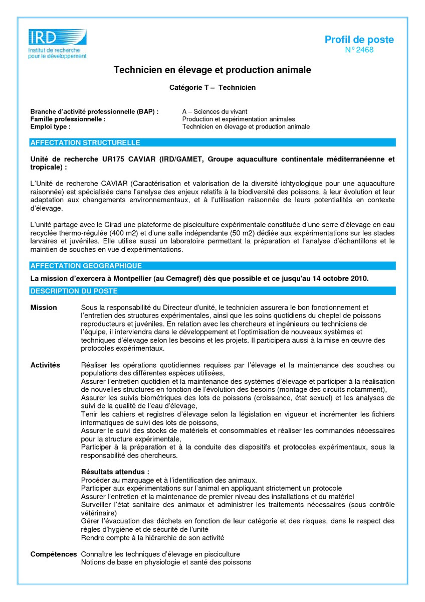 Lettre de motivation bts production animale - laboite-cv.fr