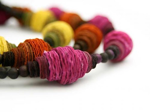 Paper cones necklace