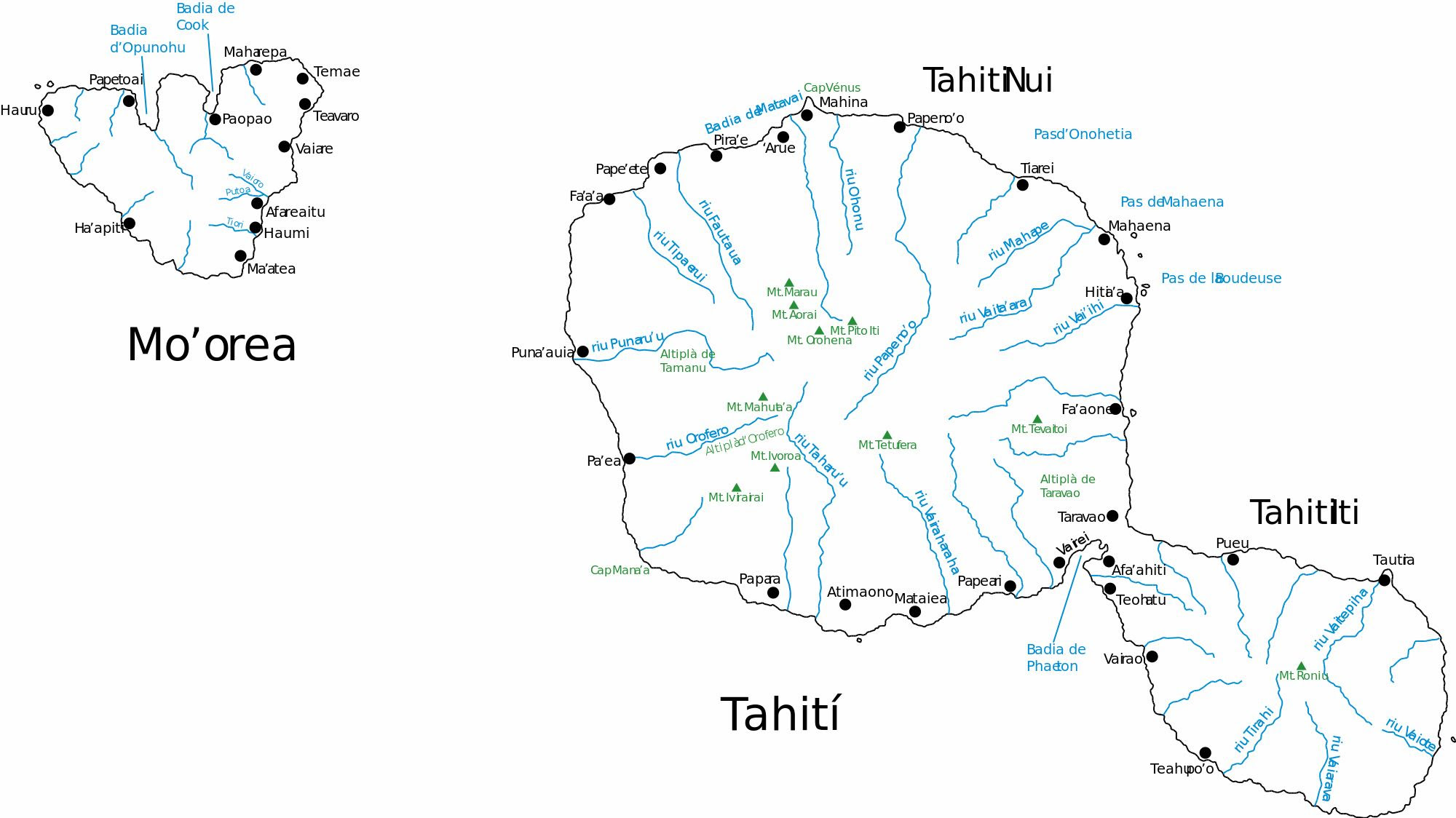 Large Tahiti Island Maps for Free Download and Print  HighResolution and Detailed Maps