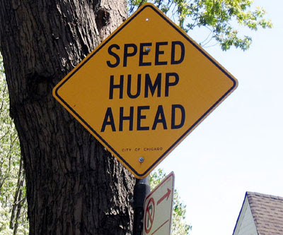 SPEED HUMP AHEAD