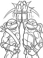Coloriage Tortue Ninja Donatello