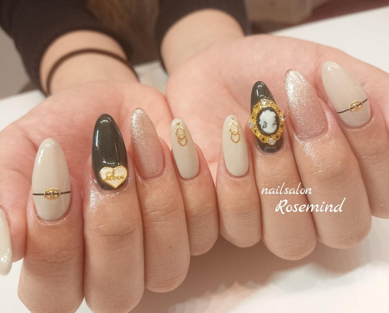 ロングネイル 秋ネイル18 こだわりネイル オシャレネイル ジェル ネイル スカルプ Nail Salon Rosemind