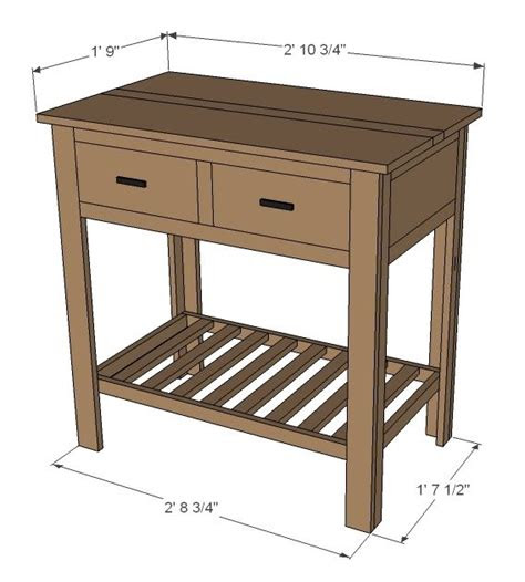 Woodworking Plans Console Table