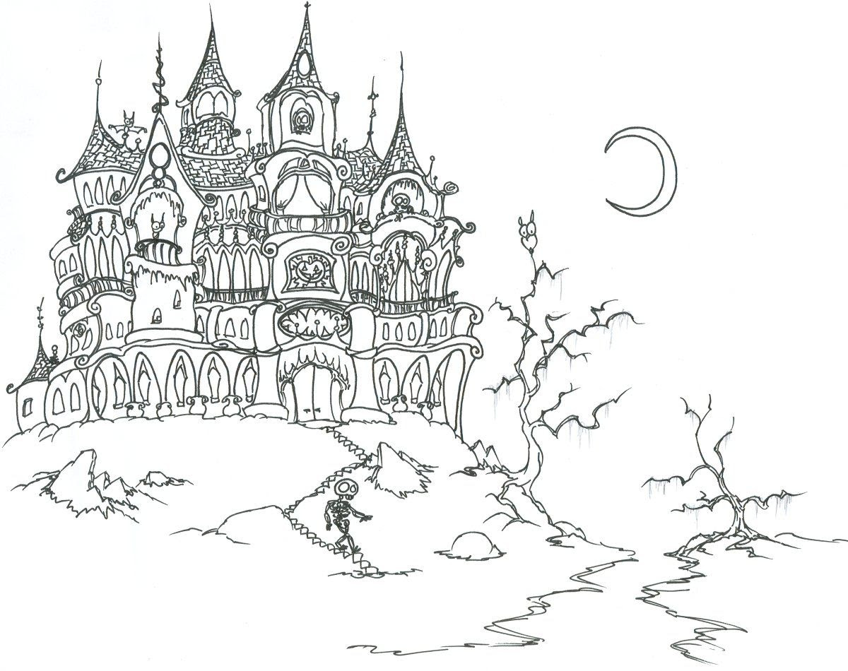 Halloween Coloring Pages Adults Printables Hallowen Coloring