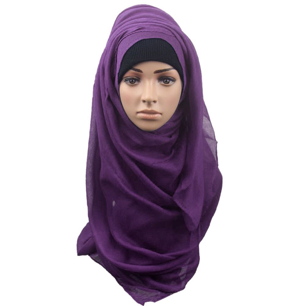 Fashion Women Large Scarf Muslim Shawl Scarf Head Cover 