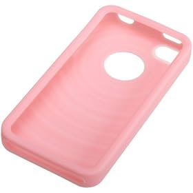 AmazonBasics Custodia in silicone per Apple iPhone 4 - Rosa