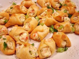 Crab & Cream Cheese Crescents for appetizers