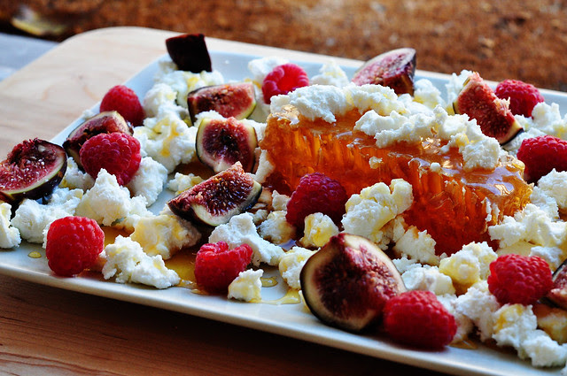 Honey Comb Goat Cheese Spread