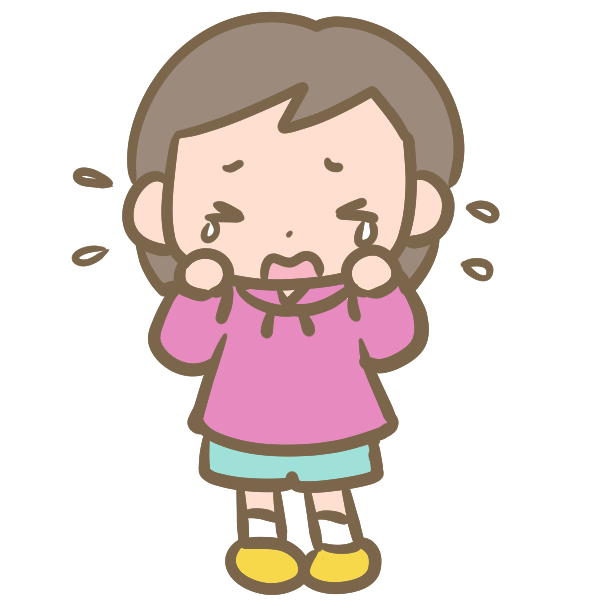 ボーイッシュな女の子 泣く のイラスト かわいいフリー素材が無料のイラストレイン