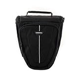 CaseCrown DSLR Adjustable Canvas Travel Camera Case for the Nikon D3000 10.2MP Digital SLR Camera with 18-55mm f/3.5-5.6G AF-S DX VR Nikkor Zoom Lens