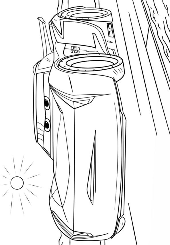 Kidsnfun.de  Ausmalbild Cars 3 jackson storm