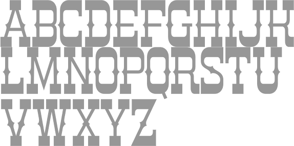 country style lettering