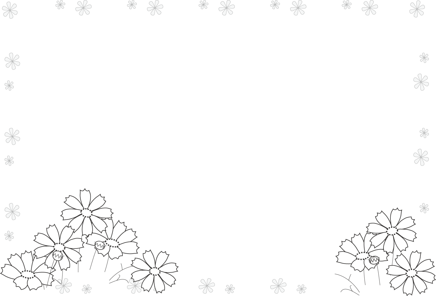 コスモス 秋のイラスト 無料イラスト フリー素材