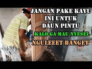Susunan Ngulet Melengkung Pemasangan Kusen Dan Daun Pintu Minimalis Kayu Albasia Kelapa Mahoni Atau Jati, Viral!
