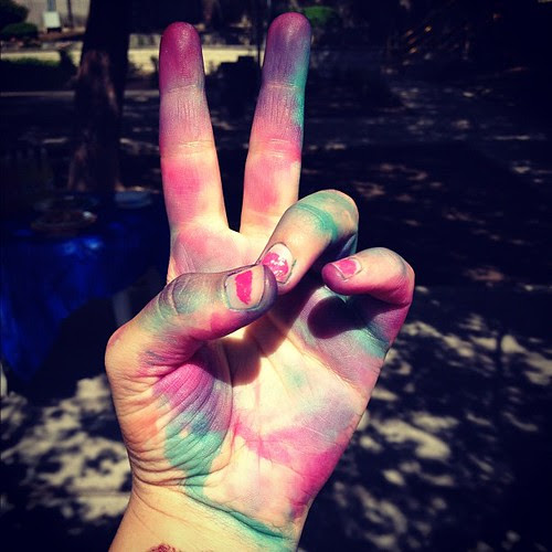 Peace tie dye