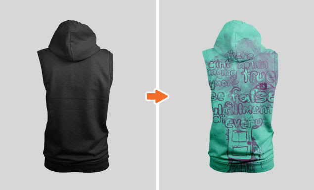 Download Ladies Ghosted Hoodie Mockup Pack