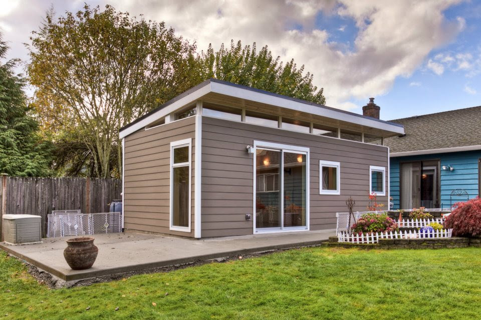 Prefab Laneway Houses - 12'x24' Modern-Shed - Westcoast Outbuildings