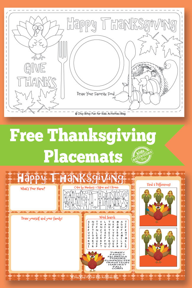 Thanksgiving Placemats