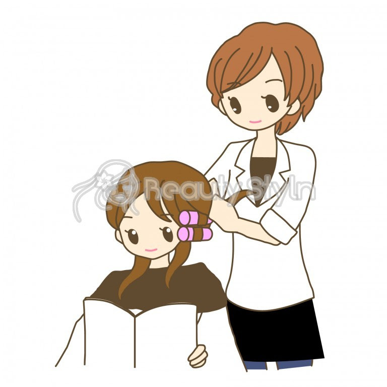 美容師 イラスト ヘアサロン 美容関連の無料イラスト素材 スタイルン