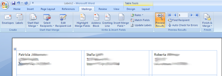microsoft word - Labels mail merge repeats on subsequent pages? - Super User