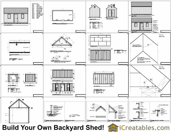 16 X 20 Shed Plans
