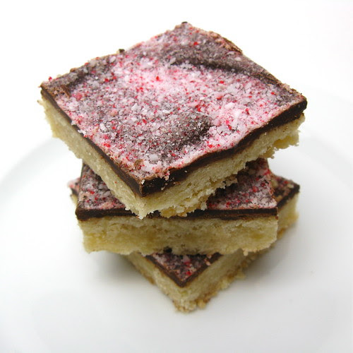 Chocolate & Peppermint Covered Shortbread