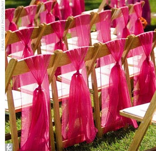 Silver Organza Chair Bows