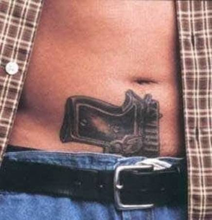 It's only a tattoo. We have an admission for Sudden Gene Pool Exit, 