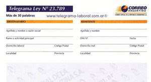 Telegrama laboral - Abogado - despido, indemnización 