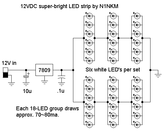 Homebrew 12v LED light