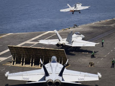 US Nimitz Carrier Strike Group Has Started launching Air Strikes Against ISIS In Syria And Iraq