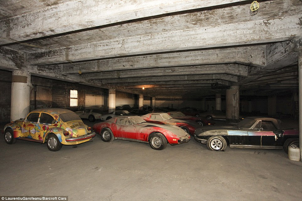 The thick layer of dust covering the cars was said to have protected the paintwork, with some of the vehicles only needing minor restoration