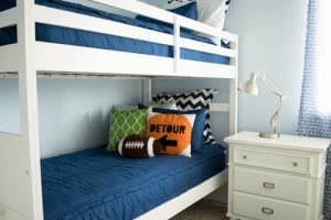 bunk beds with stairs