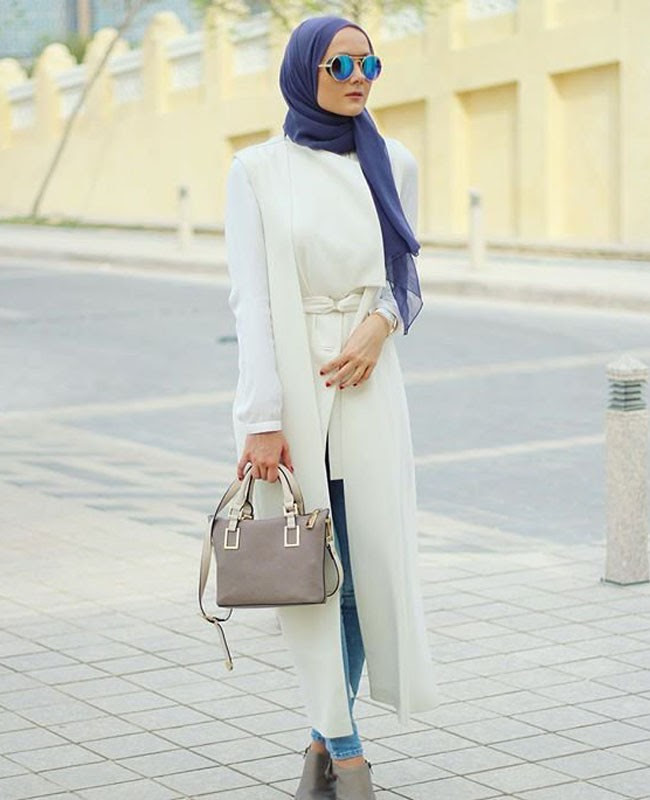 Ootd Soft Blue Hijab