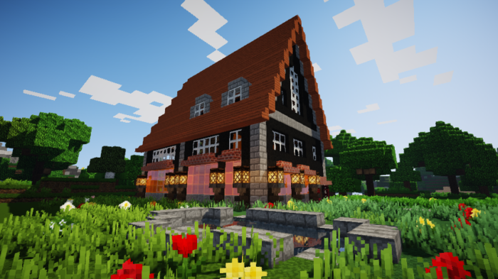 洋風 おしゃれ マイクラ 家 Hōmuaidea