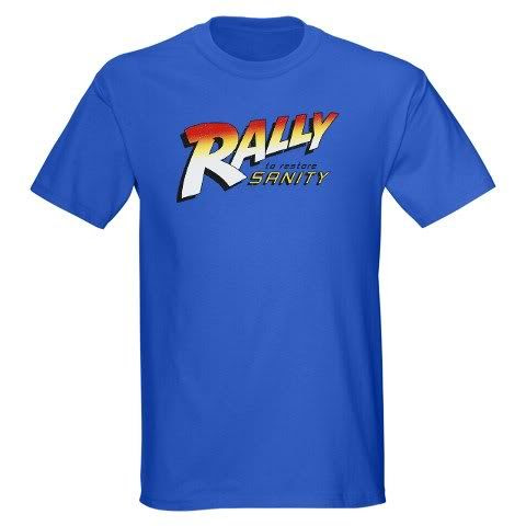 rally to restore sanity,rally to restore sanity t shirt,jon stewart t shirt,raiders of the lost ark t shirt
