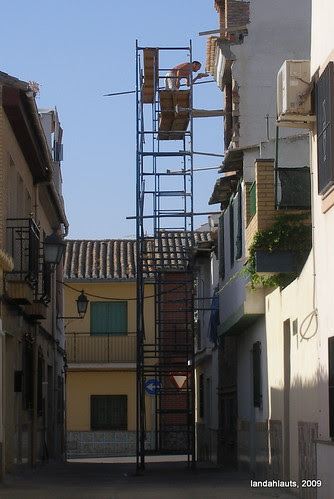 El tipo del andamio