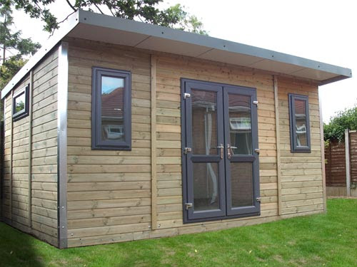Pro Workshop - Pent Garden Room - Heavy Duty Garden Workshops