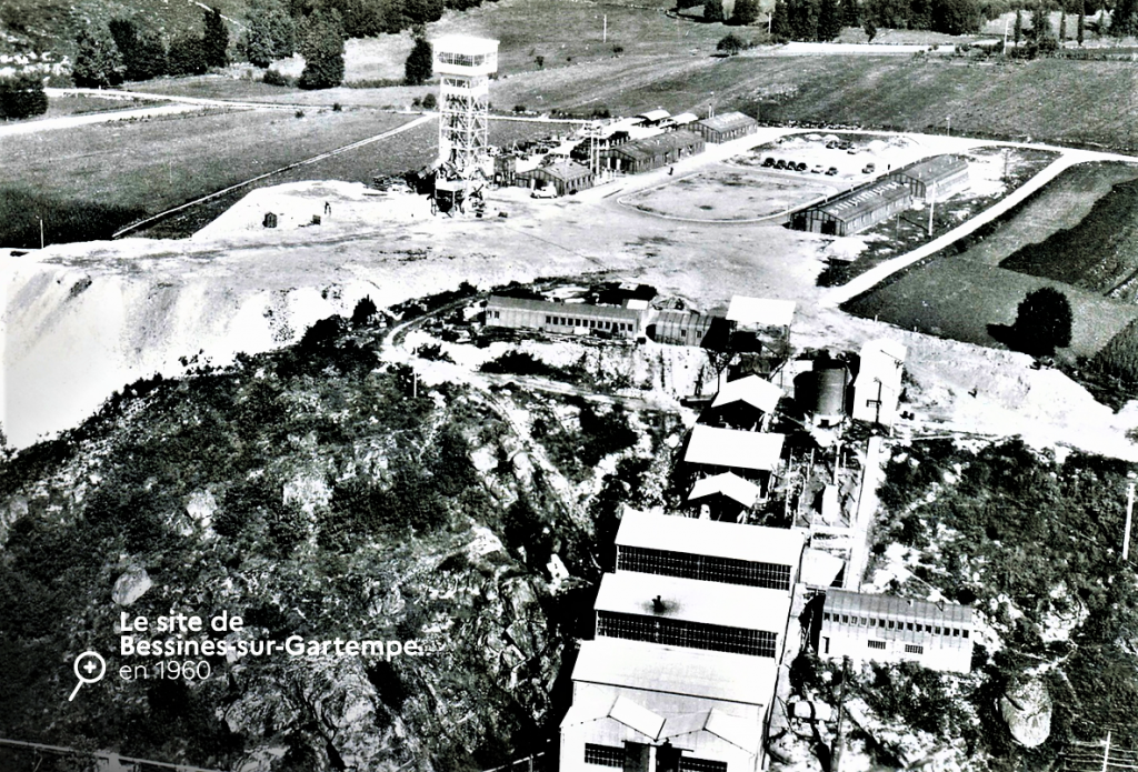 URANIUM Site de BESSINES en 1960
