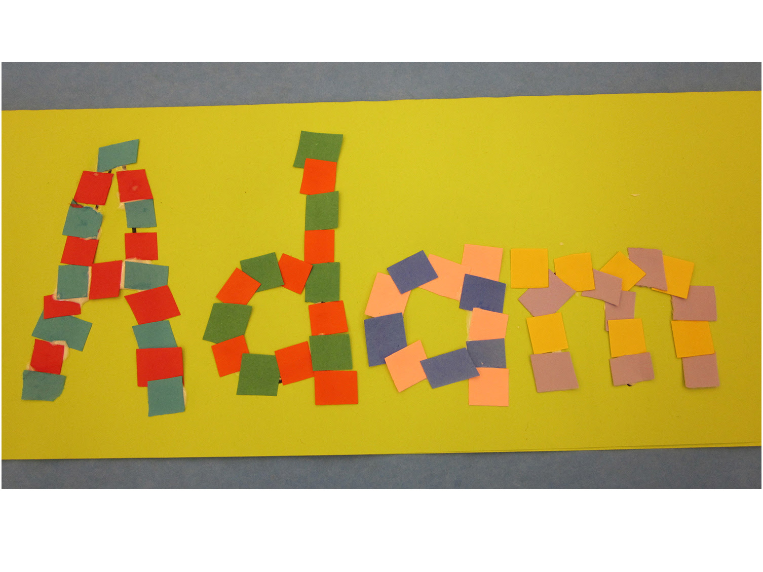 Craft Project Nameplate Mosaics Scholastic