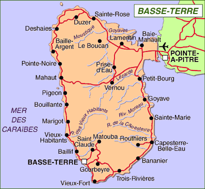 Carte De La Basse Terre