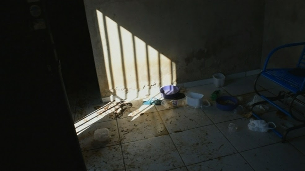 Homem vivia sozinho e sem higiene em casa de Anápolis (Foto: Reprodução/ TV Anhanguera)