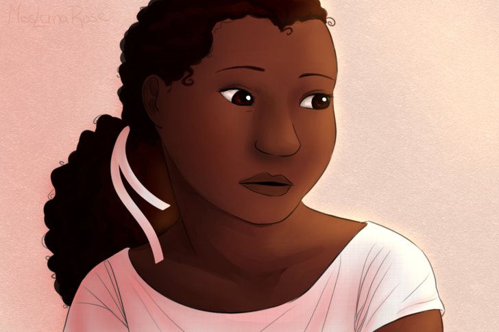 Beautiful Girl Looks Over Shoulder.png