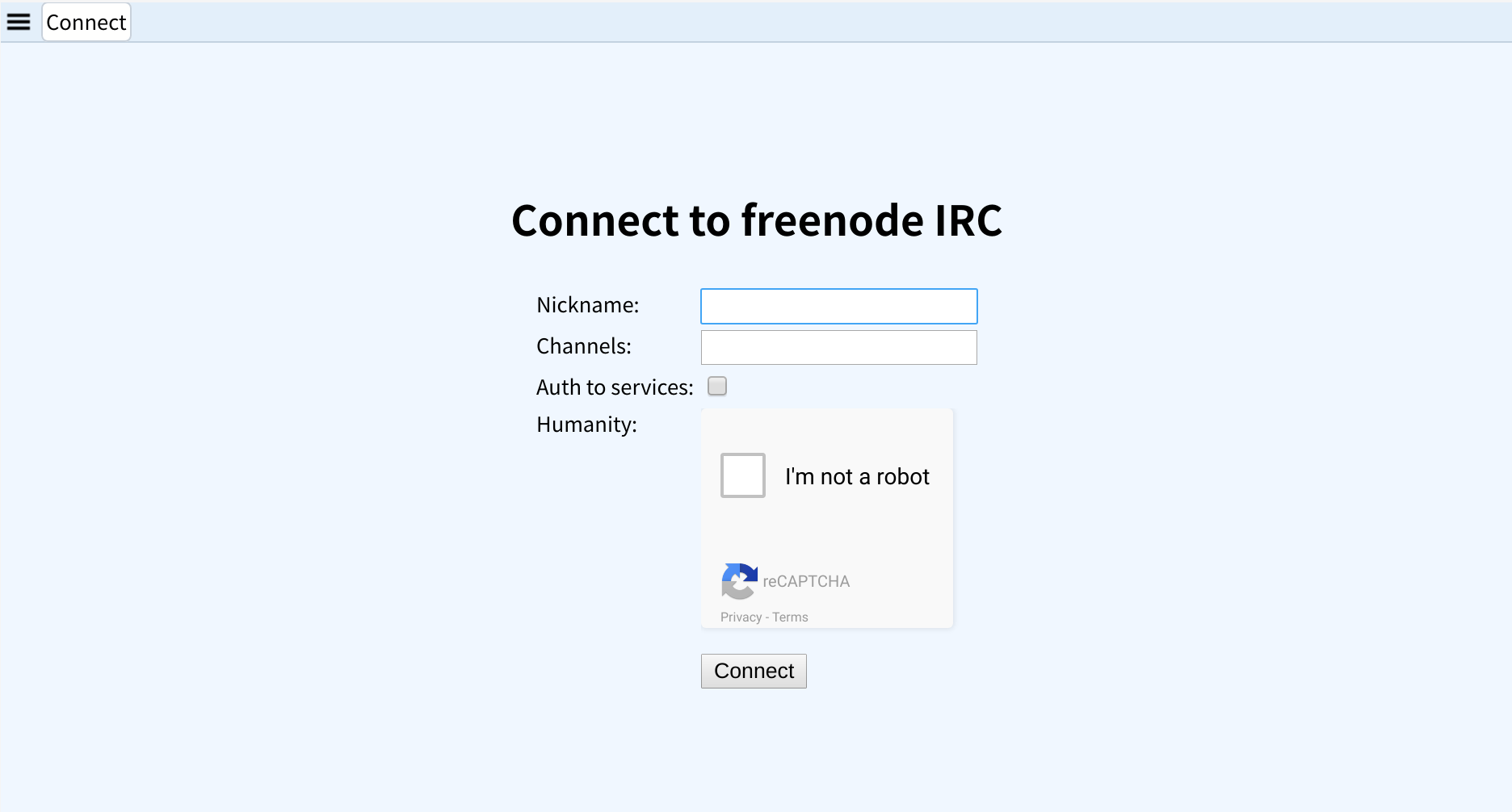 Webchat freenode