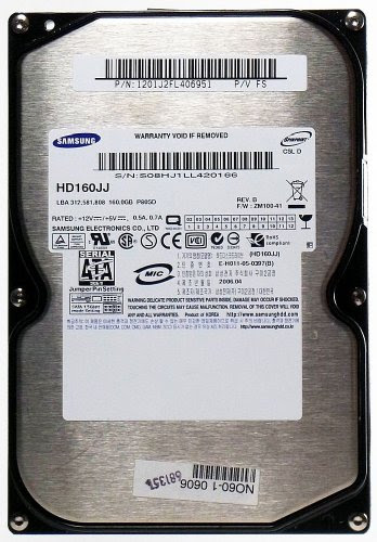 amazon : 160GB HDD Samsung HD160JJ SATA ID11453
