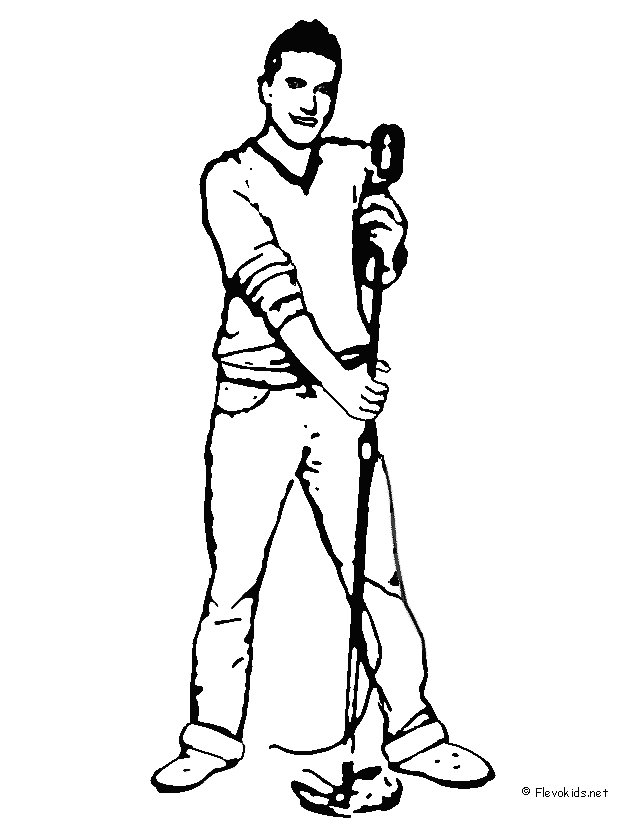 Popsterren Kleurplaten Jan Smit